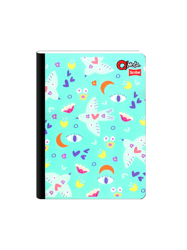 Cuaderno Cosido Qnota Femenino 100 Hojas Cuadros  2