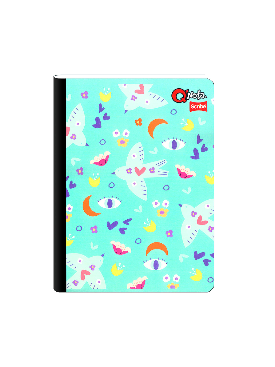 Cuaderno Cosido Qnota Femenino 100 Hojas Cuadros  2