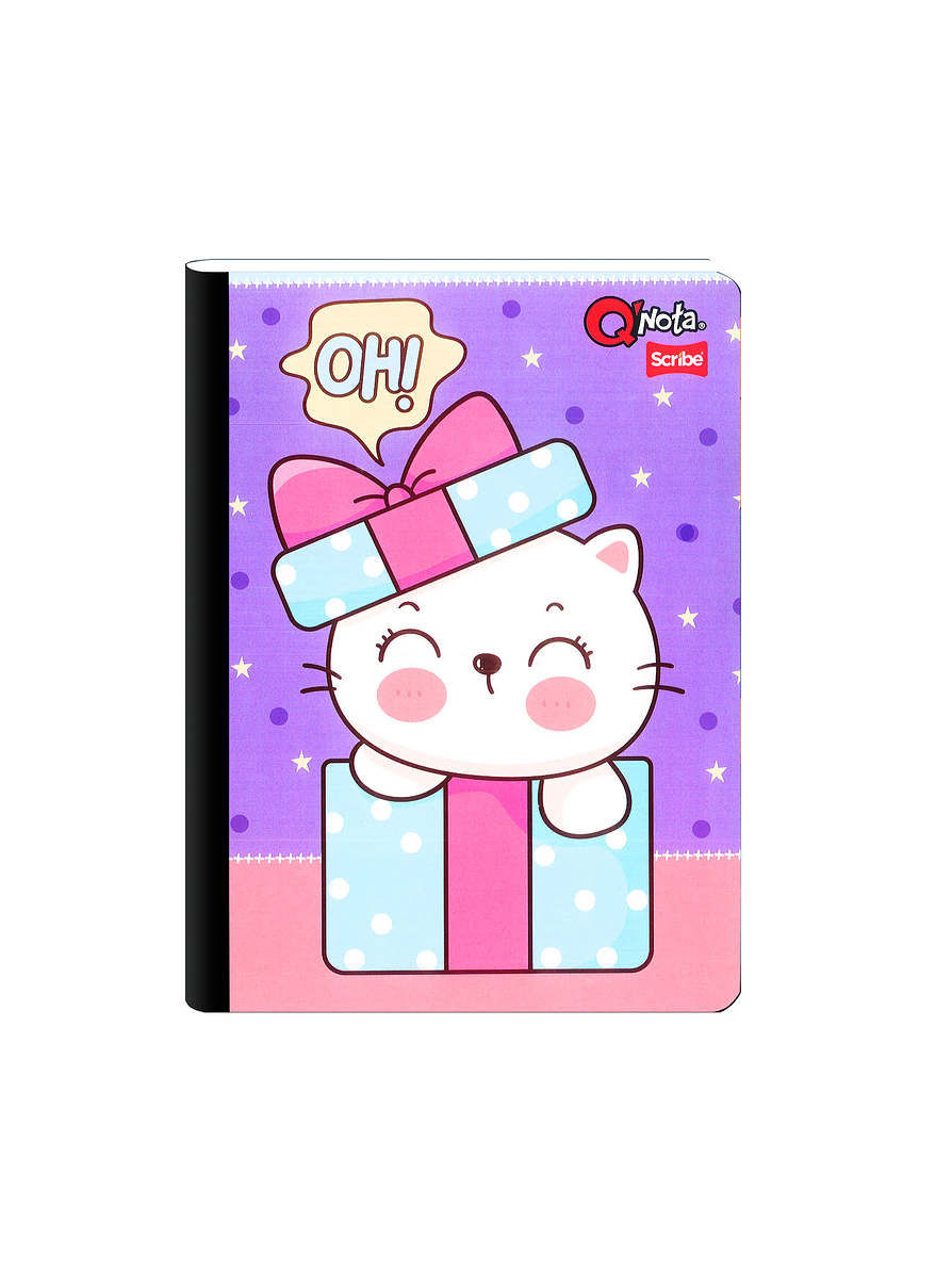 Cuaderno Cosido Qnota Femenino 100 Hojas Cuadros  8