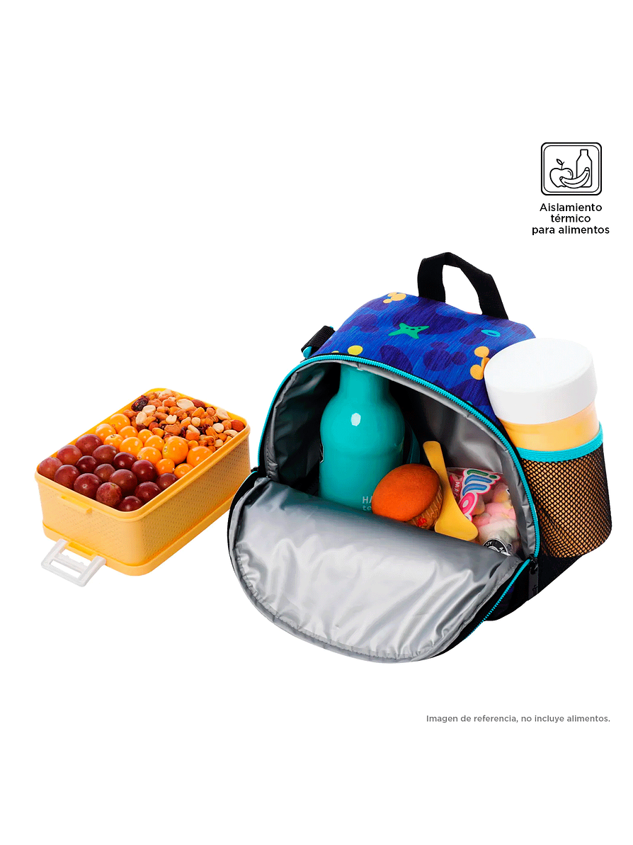 Lonchera Totto con Aislamiento Térmico Mickey Azul 2