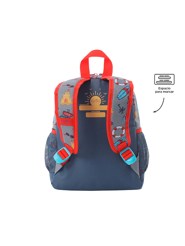 Morral Totto Para Niño Little Surfer Pequeño 3