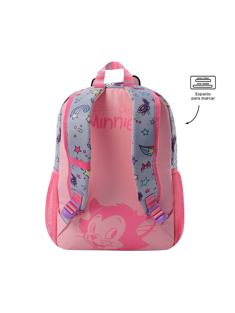 Morral Totto Para Niña Minnie Mediano Gris 3
