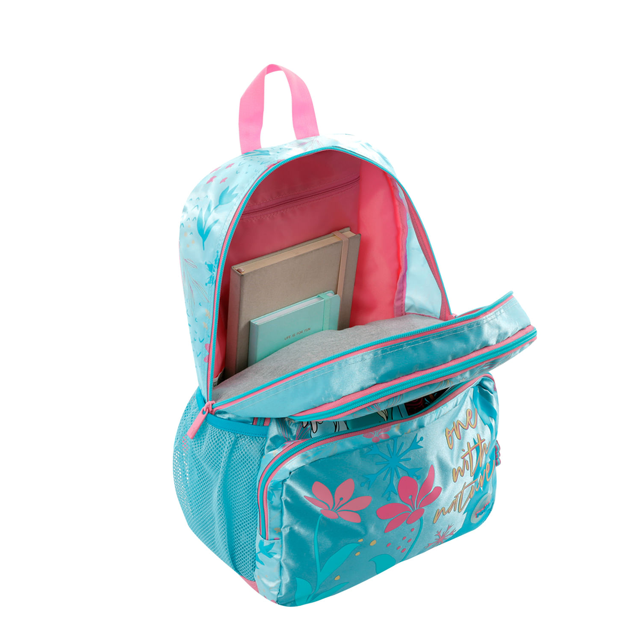 Morral Totto Para Niña Frozen Destiny Mediano Azul 4