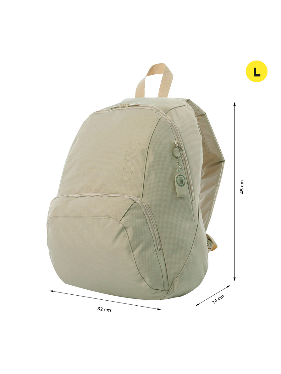 Morral Totto Universitario Ometto Beige Unisex 2