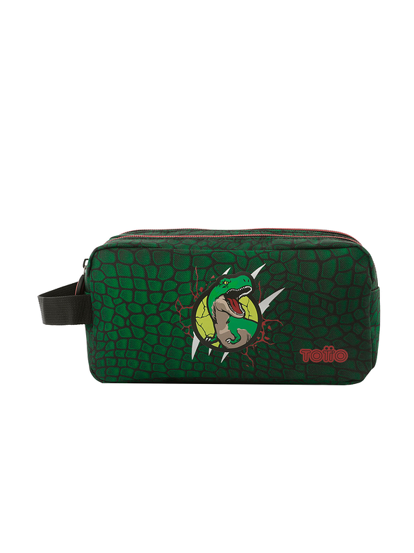 Cartuchera Totto Escolar Rex Dino Verde 1