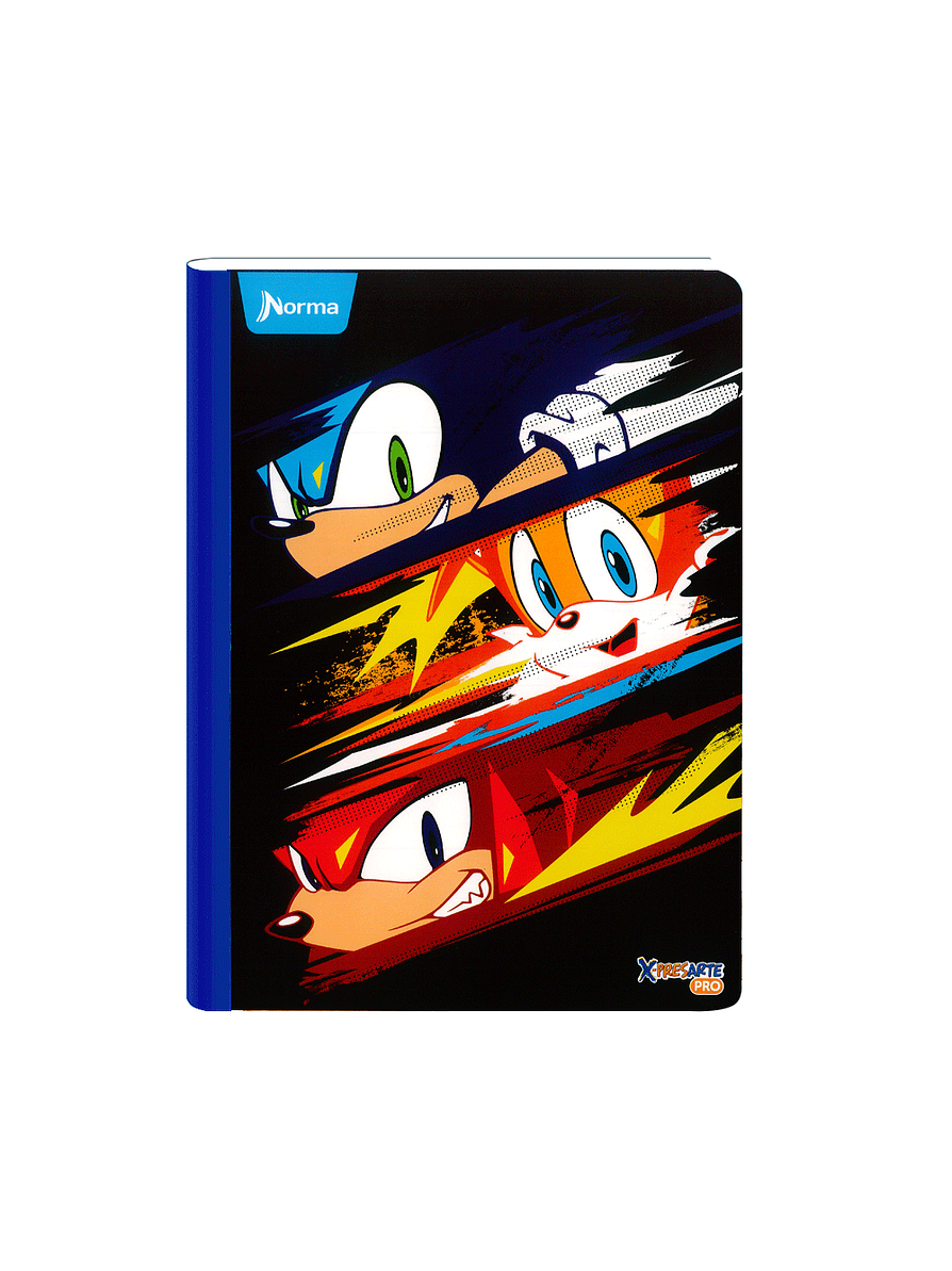 Cuaderno Cosido Sonic 100 Hojas Cuadros 2