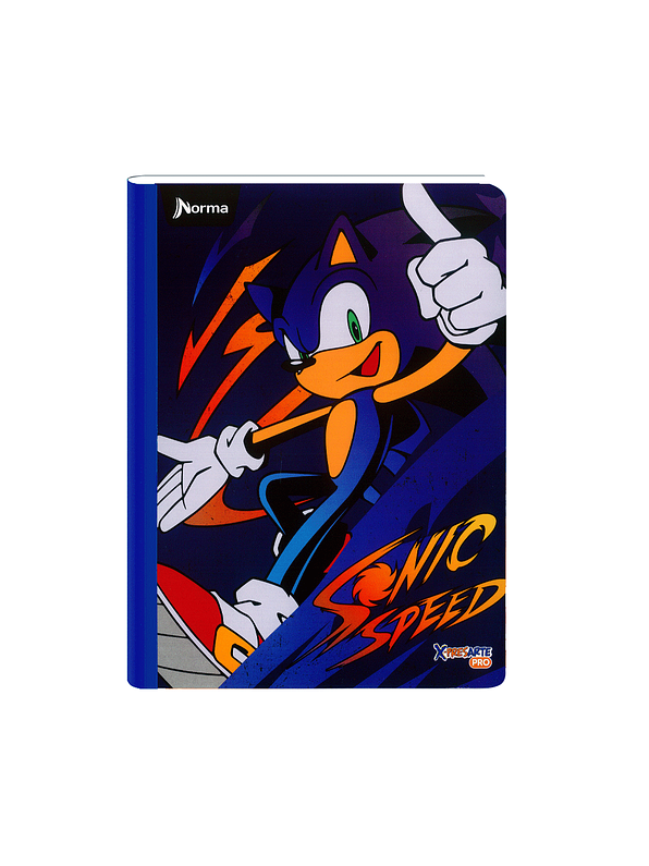 Cuaderno Cosido Sonic 100 Hojas Cuadros 5