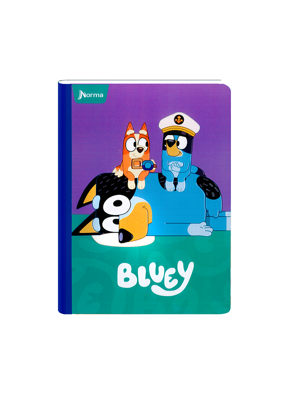 Cuaderno Cosido Bluey 50 Hojas Cuadros  4