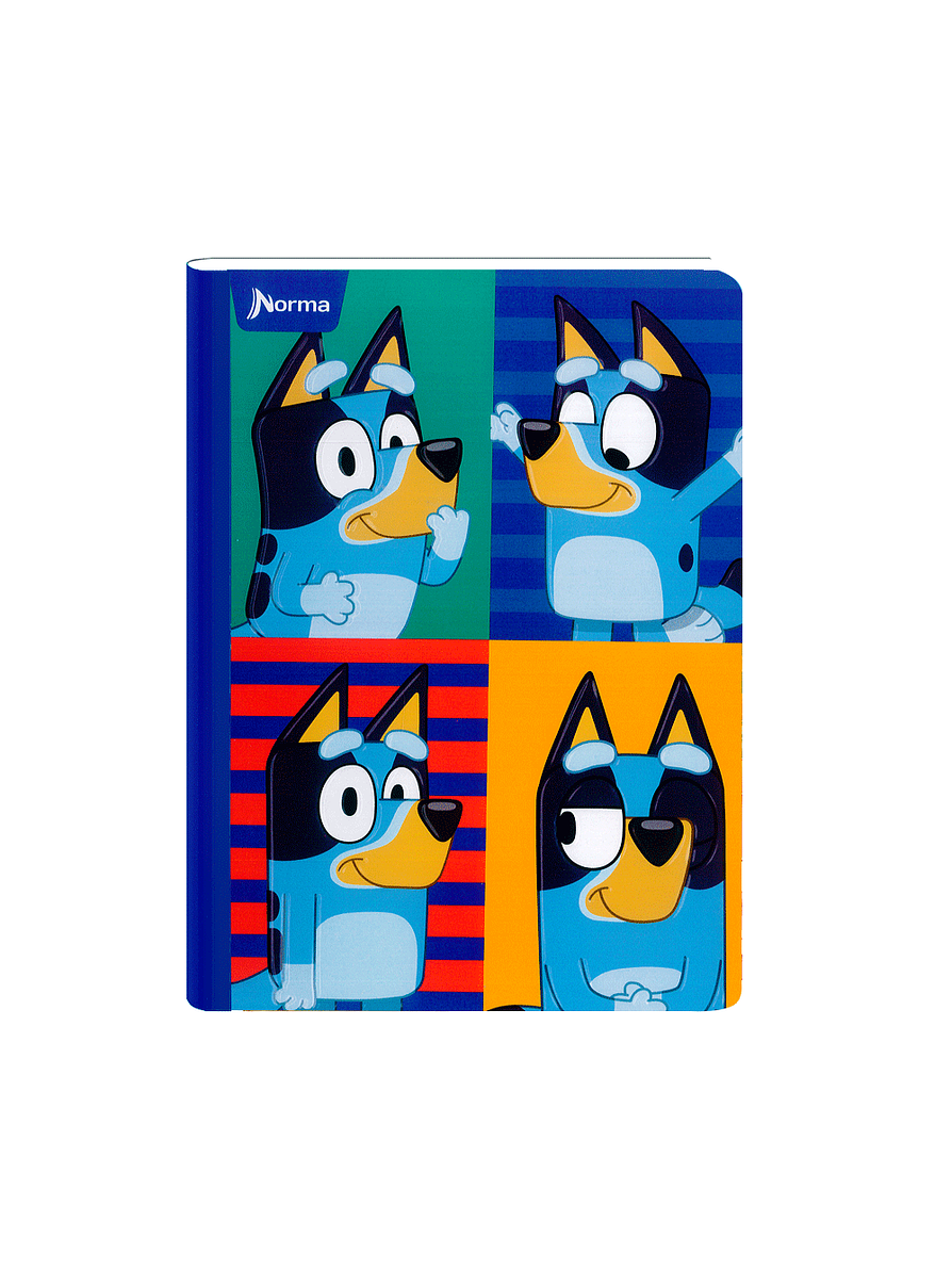 Cuaderno Cosido Bluey 50 Hojas Cuadros  5