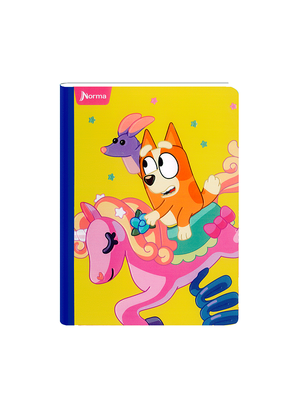 Cuaderno Cosido Bluey 50 Hojas Cuadros  6