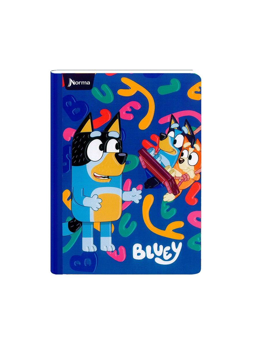 Cuaderno Cosido Bluey 50 Hojas Cuadros  7