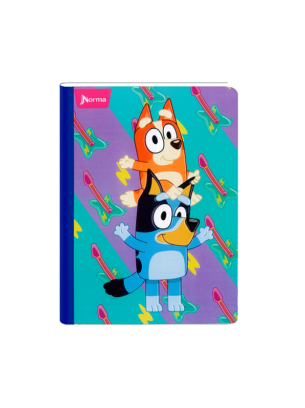 Cuaderno Cosido Bluey 50 Hojas Cuadros  8
