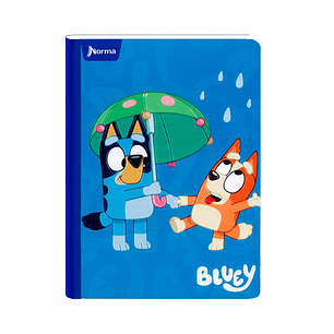 Cuaderno Cosido Bluey 100 Hojas Cuadros
