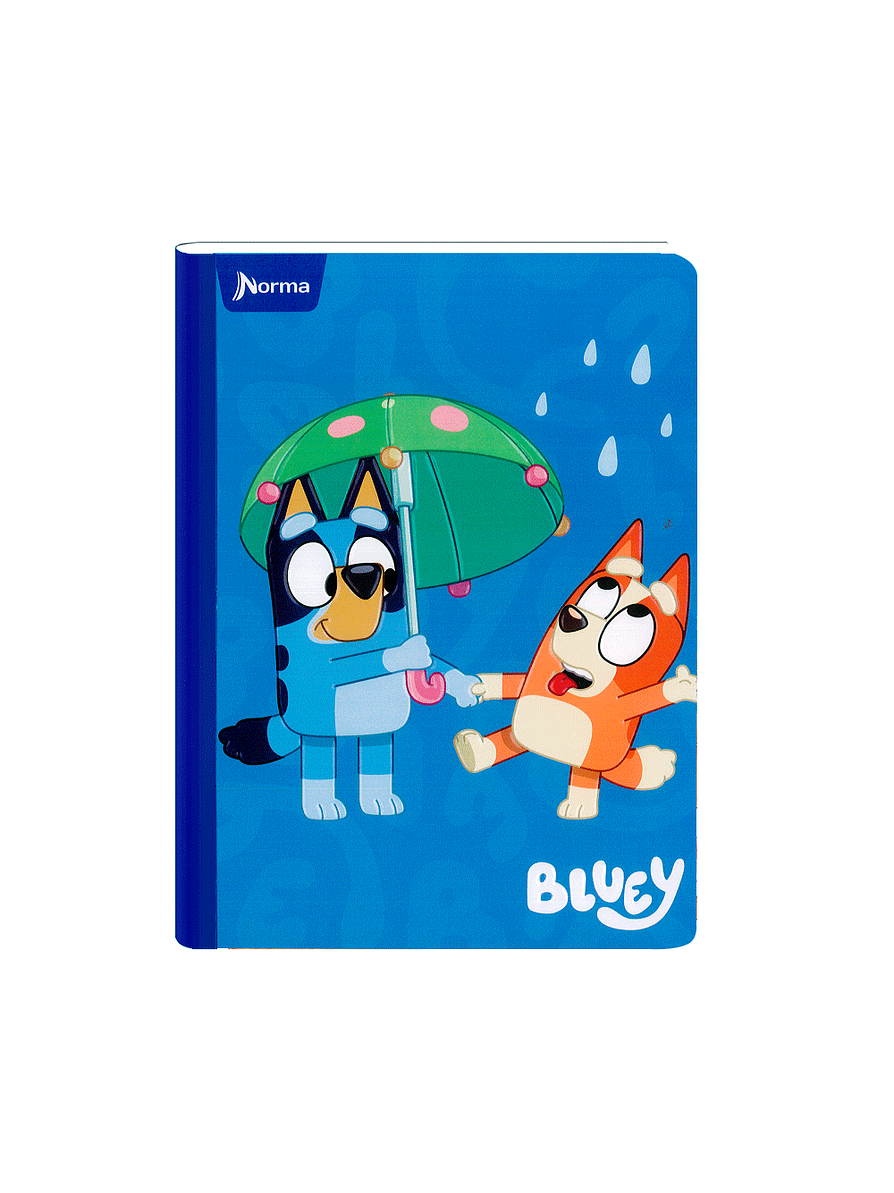 Cuaderno Cosido Bluey 100 Hojas Cuadros 2
