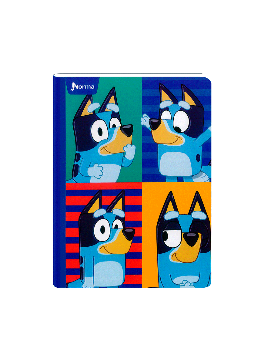 Cuaderno Cosido Bluey 100 Hojas Cuadros 3