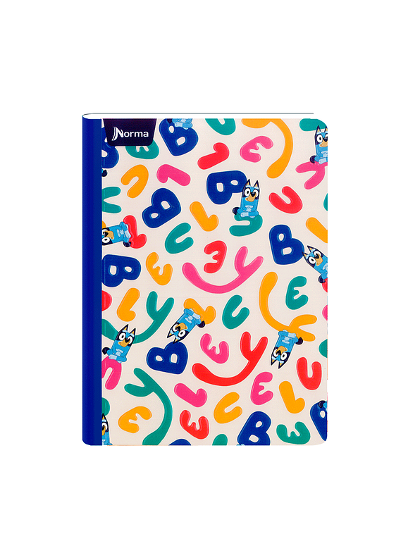 Cuaderno Cosido Bluey 100 Hojas Cuadros 4
