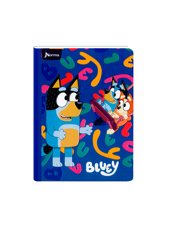 Cuaderno Cosido Bluey 100 Hojas Cuadros 5
