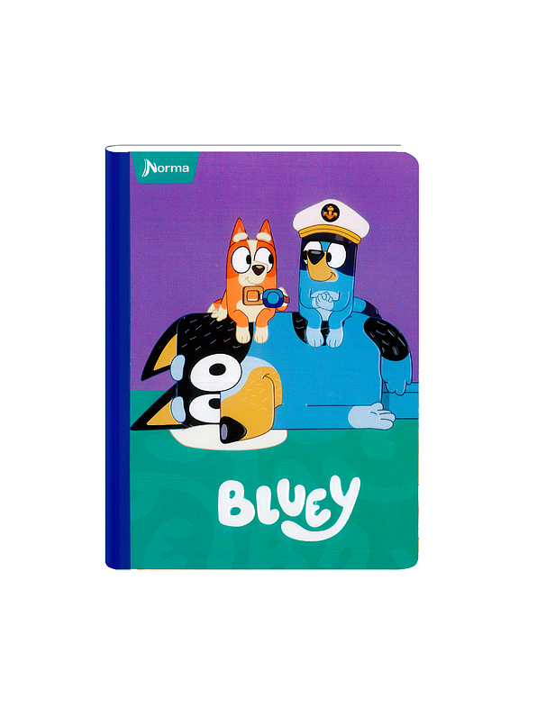 Cuaderno Cosido Bluey 100 Hojas Cuadros 6