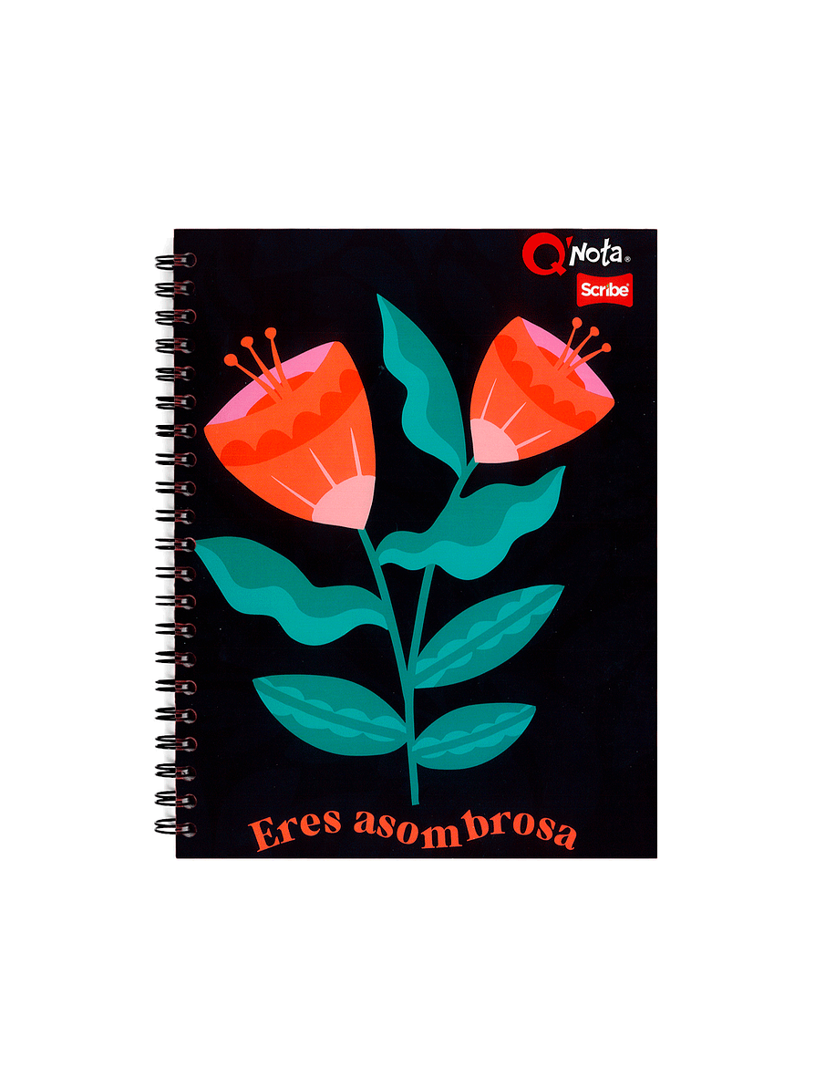 Cuaderno Catedrático Q'Nota Femenino 100 Hojas Cuadros 5
