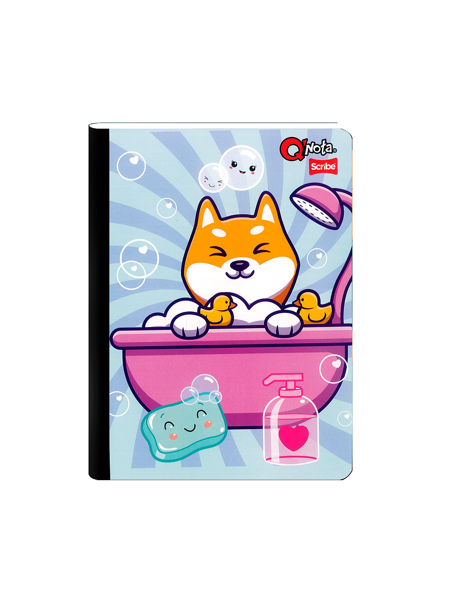 Cuaderno Cosido Q´Nota Femenino 50 Hojas Cuadros  8