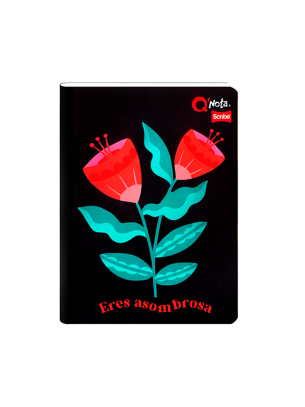 Cuaderno Cosido Q´Nota Femenino 50 Hojas Cuadros  9