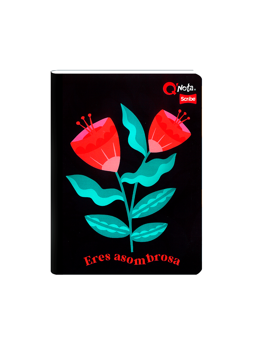 Cuaderno Cosido Q´Nota Femenino 50 Hojas Cuadros  9