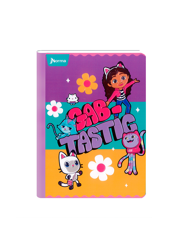 Cuaderno Cosido Gabby's DollHouse 100 Hojas Cuadros  2