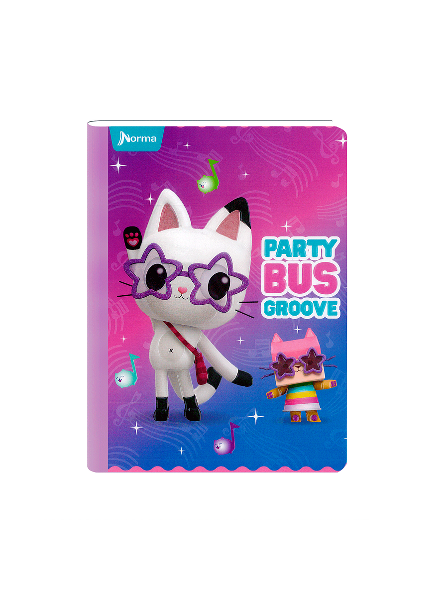 Cuaderno Cosido Gabby's DollHouse 100 Hojas Cuadros  4