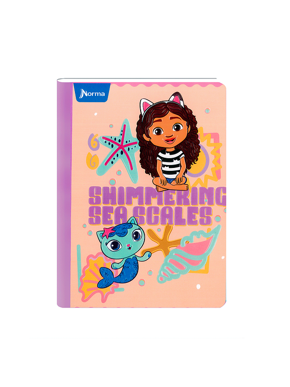 Cuaderno Cosido Gabby's DollHouse 100 Hojas Cuadros  1