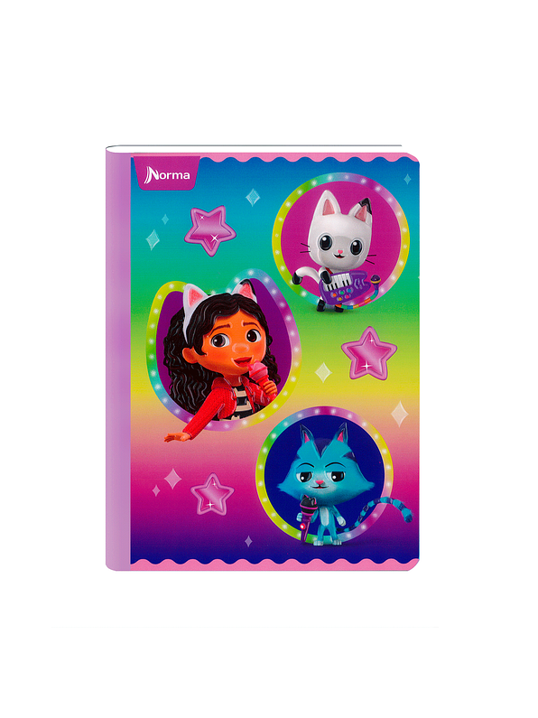 Cuaderno Cosido Gabby's DollHouse 100 Hojas Cuadros  5