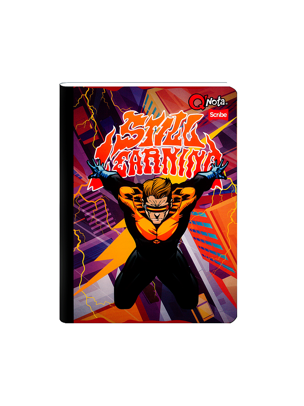 Cuaderno Cosido Q´Nota Masculino 100 Hojas Líneas  3