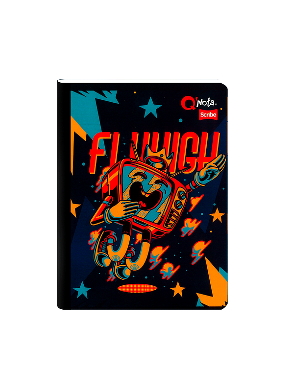 Cuaderno Cosido Q´Nota Masculino 100 Hojas Líneas  4