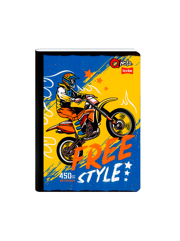 Cuaderno Cosido Q´Nota Masculino 100 Hojas Líneas  2