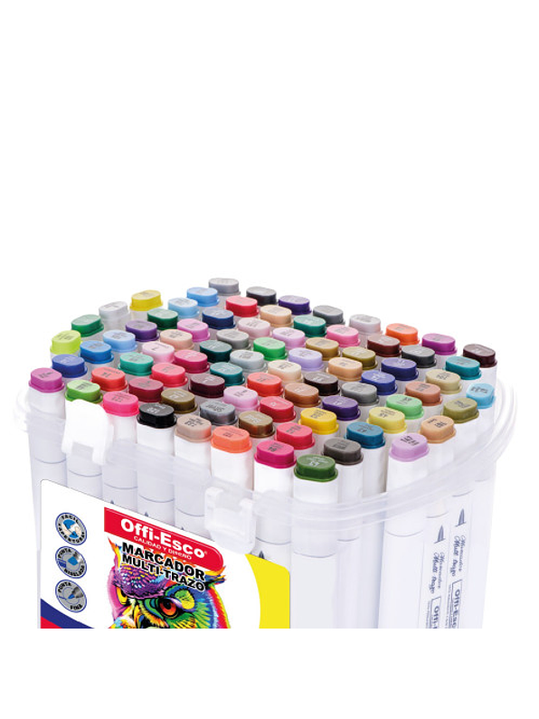Marcador Multitrazo Permanente X 80 Unidades 2