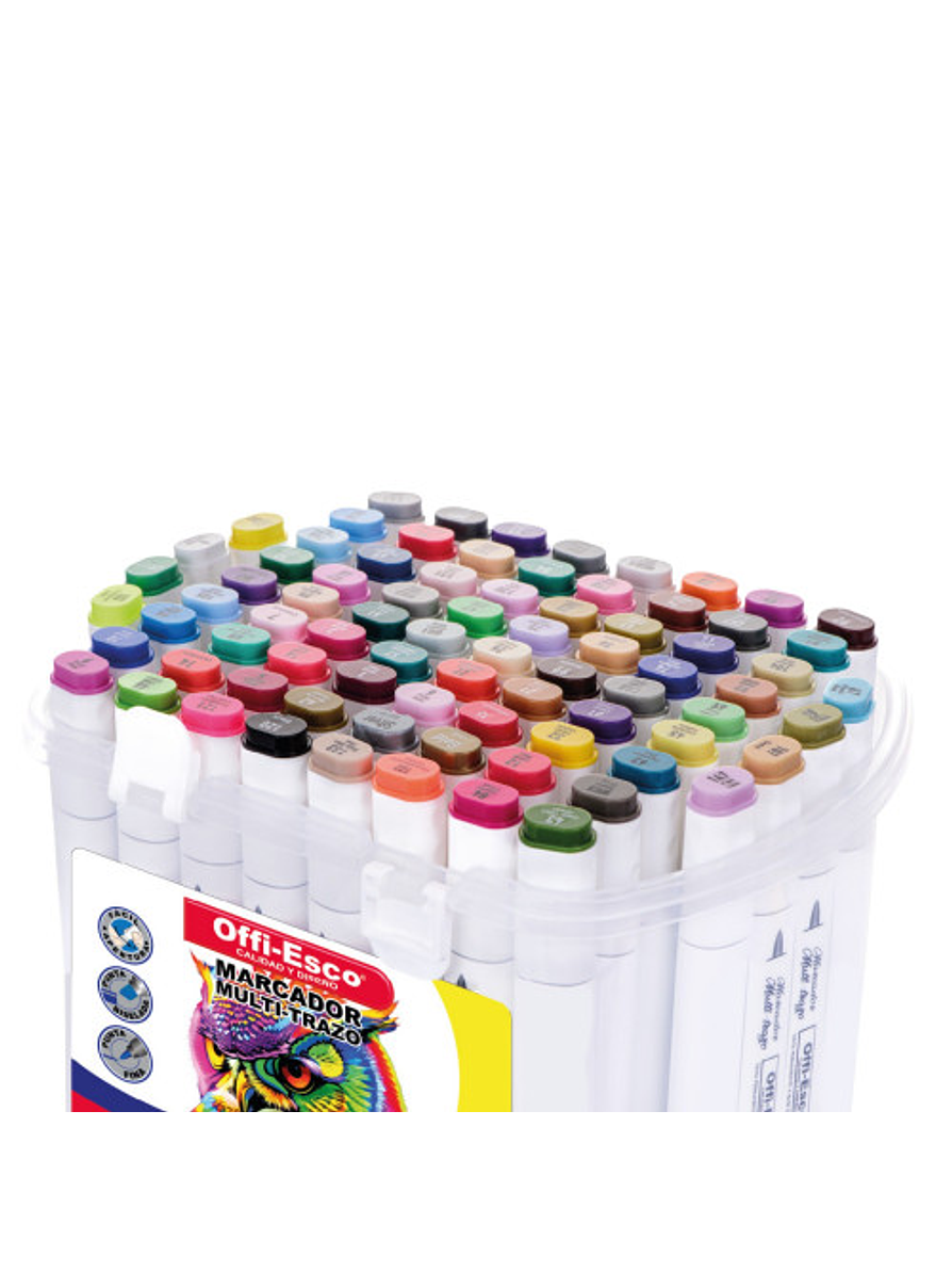 Marcador Multitrazo Permanente X 80 Unidades 2