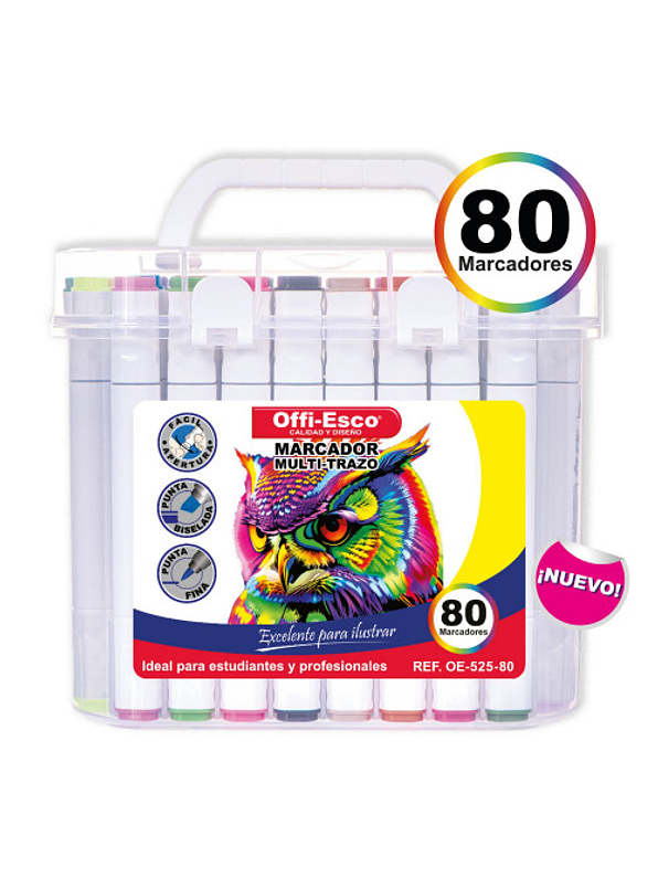 Marcador Multitrazo Permanente X 80 Unidades 1