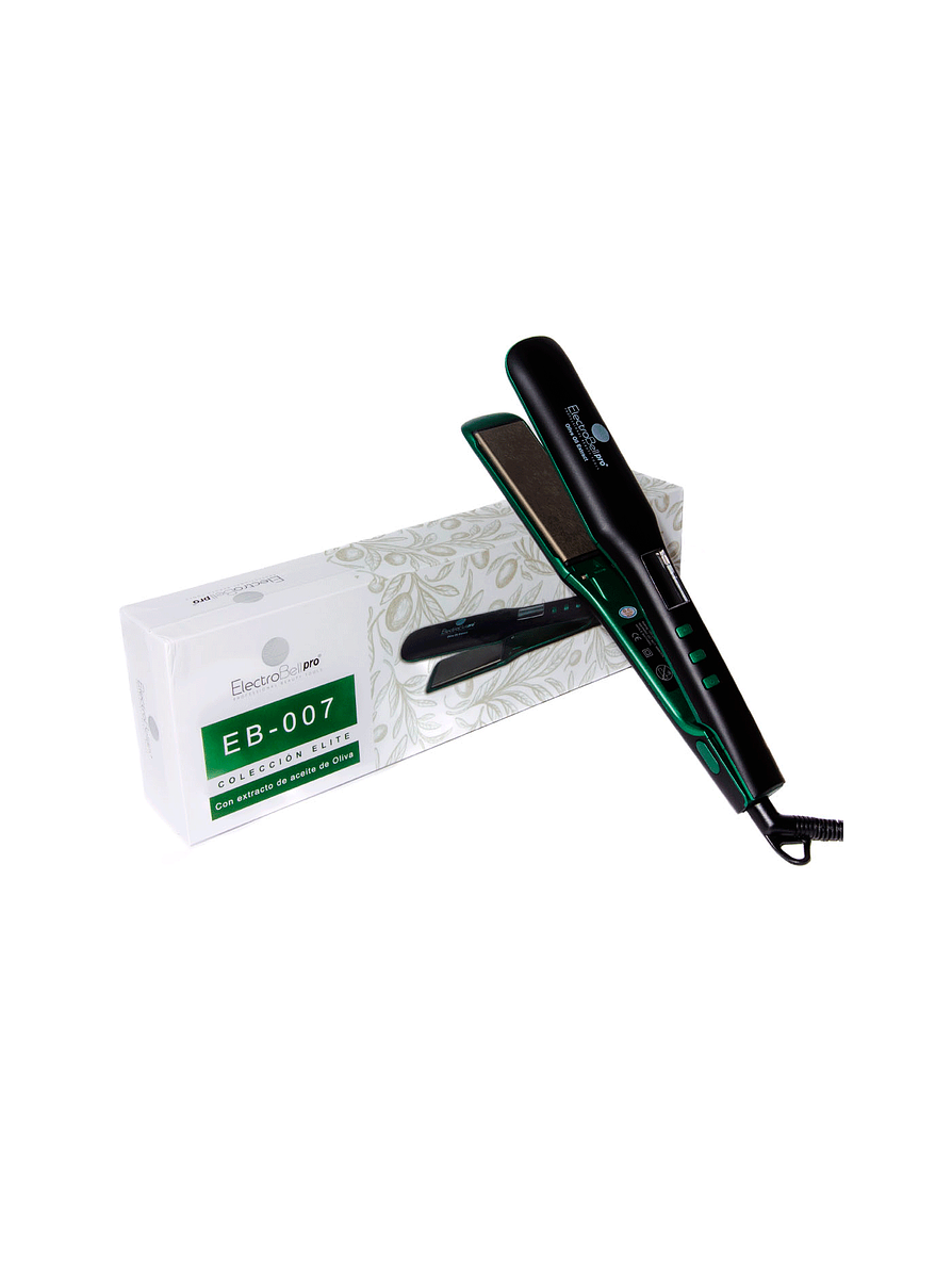 Plancha para cabello con Extracto de Aceite de Oliva Electrobell 1