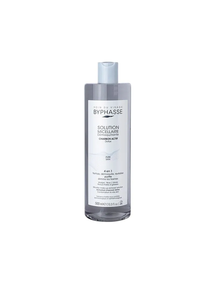 Agua Micelar Desmaquillante Con Carbón Activado Byphasse Samy 1