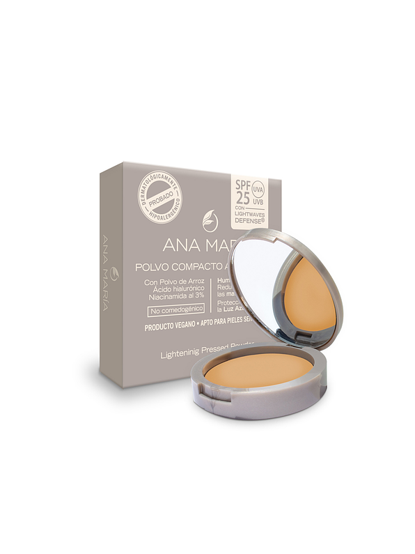 Polvo Compacto Aclarante y Humectante Ana María 1