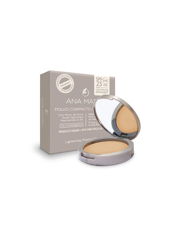Polvo Compacto Aclarante y Humectante Ana María 2