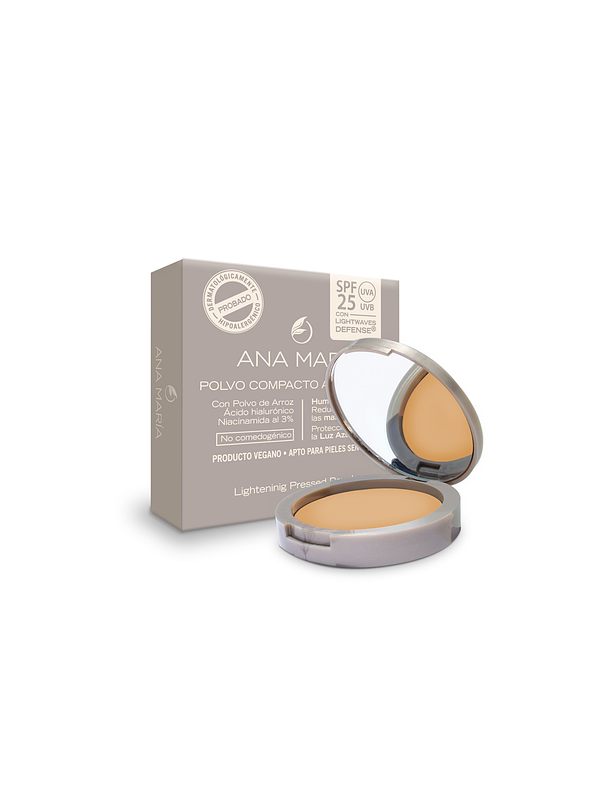 Polvo Compacto Aclarante y Humectante Ana María 3