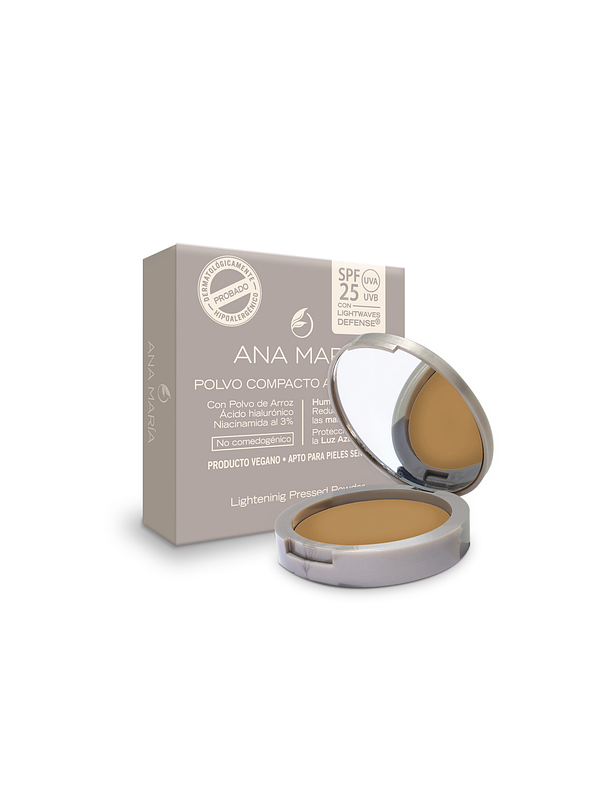 Polvo Compacto Aclarante y Humectante Ana María 4