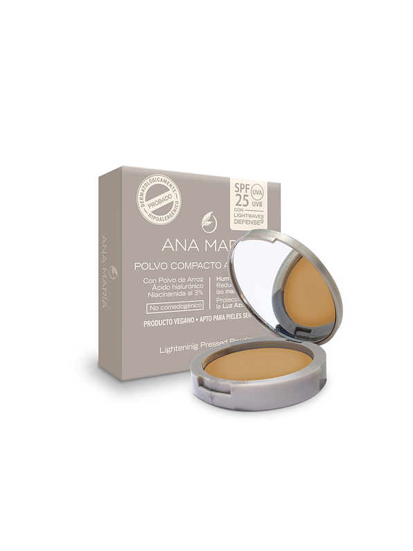 Polvo Compacto Aclarante y Humectante Ana María 5