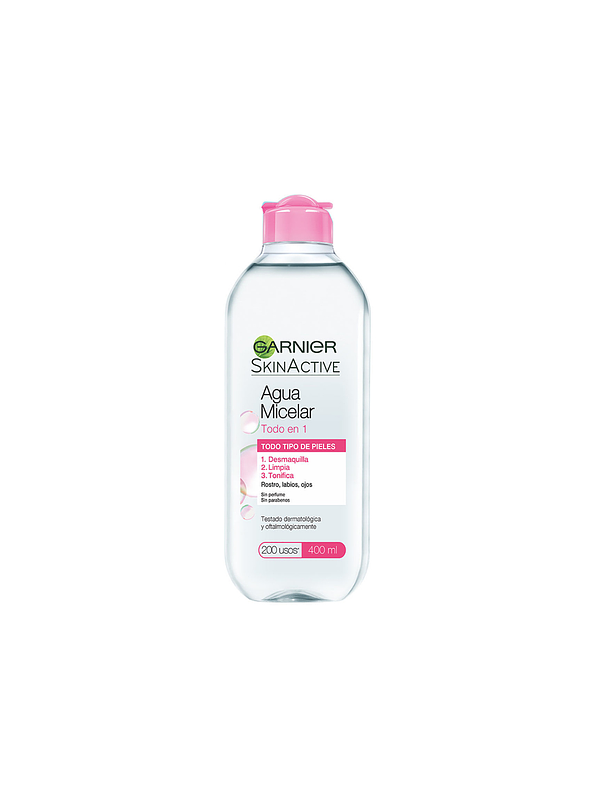 Agua Micelar Garnier Skin Active Todo En 1 400 mL 1