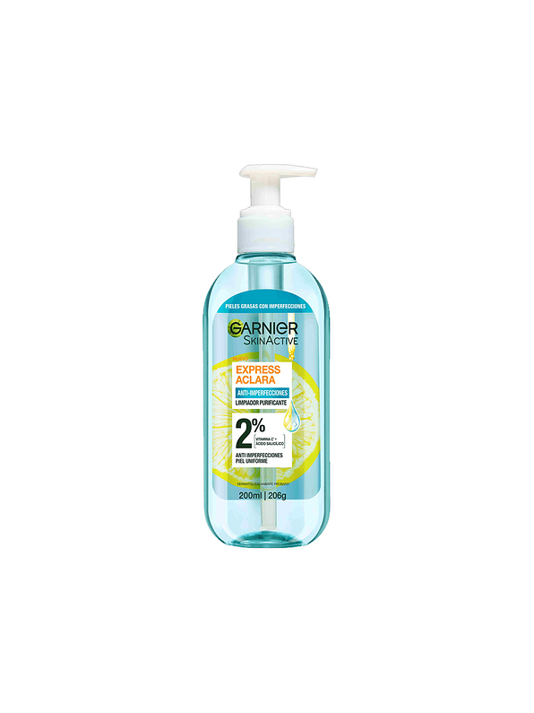 Gel Limpiador Garnier Anti-Imperfecciones Express Aclara 200 ML 1