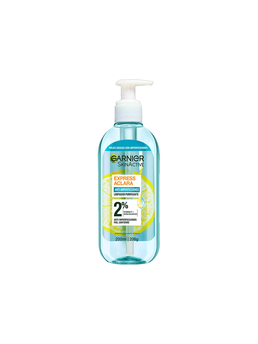 Gel Limpiador Garnier Anti-Imperfecciones Express Aclara 200 ML 1