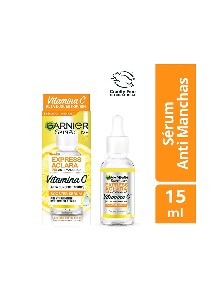 Serum Antimanchas Garnier Express Aclara Vitamina C x 15 ML 1