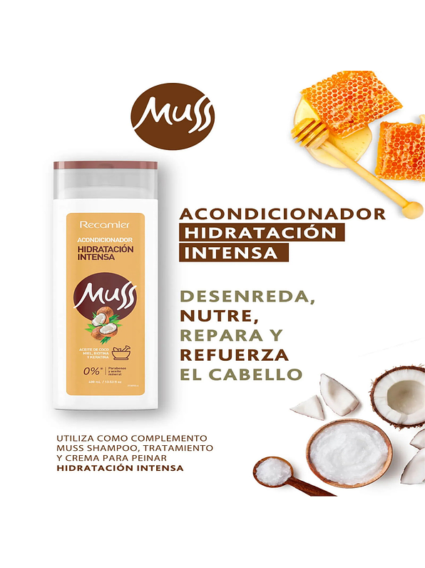 Acondicionador Hidratación Intensa Muss 400ml 2