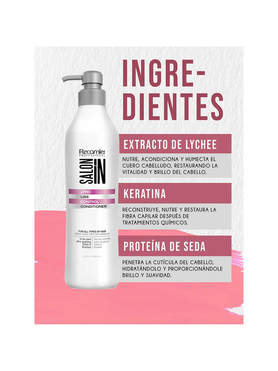 Acondicionador Liss Control Salon In 1000 ml 2