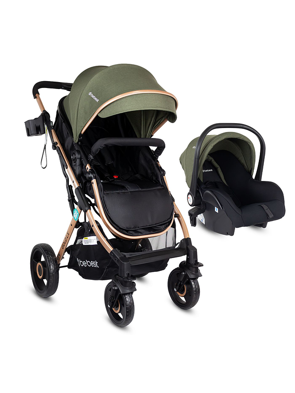 Coche Bebesit Travel System Gold LX Green 1